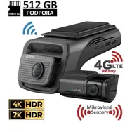 Thinkware U3000PRO 2CH čierna / Kamera do auta / 4K+2K / WiFi / LTE / HDR / microSD