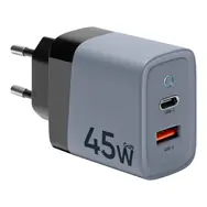 Tactical Microgrid GaN 45W sivá / nabíjací adaptér