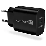 Connect IT CWC-2070 Voyager2 čierna / Nabíjací adaptér / USB-C / 25W