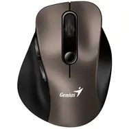 Genius Ergo 9000S titánová / Bezdrôtová myš / 2400 DPI / 2.4 GHz USB-A dongle / Bluetooth / 1x AAA