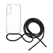 FIXED Pure Neck púzdro s čiernou šnúrkou na krk pre Samsung Galaxy A35 5G