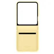 Samsung Ochranný kryt z vegánskej kože pre Samsung Galaxy Z Flip 6 žltá