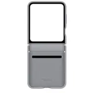 Samsung Ochranný kryt z vegánskej kože pre Samsung Galaxy Z Flip 6 sivá