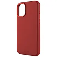 FIXED Kožený zadný kryt MagLeather s podporou MagSafe pre Apple iPhone 16 PLUS červený