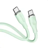 VOLTME Powerlink Moss Series CTC Kábel USB-C(M) 3A/60W 1m zelená / 2x USB-C(M)