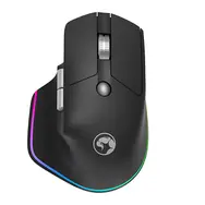 Marvo G803 čierna / Ergonomická bezdrôtová myš / optická / 4000 DPI / 6 tlačidiel / USB 2.4GHz / Bluetooth