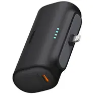 Baseus Compact 5000mAh 20W Lightning čierna / Powerbanka / 1x Lightning (M) / 1x USB-C (F)