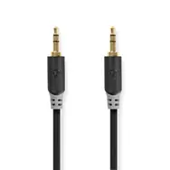 Nedis Stereo Audio kábel jack 3.5 mm (M) - jack 3.5 mm (M) 1.00 m čierna 