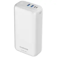 Canyon CNE-CPB301W biela / Powerbanka / 30000mAh / QC 3.0 & PD 20W / 1x USB-C / 2x USB-A
