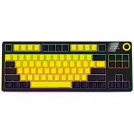 LORGAR KBP70TKLW (US) žltá / bezdrôtová herná klávesnica 75% / US / 2.4GHz / BT 5.0 / RGB