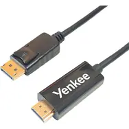 Rozbalené - YENKEE YCH 415 Kábel HDMI 1.4 (M) - Display Port (M) 2 m čierna / 4K/30Hz / 10.2 GB/s / 48 bit / rozbalené