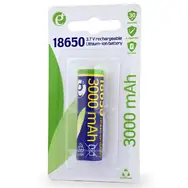 Rozbalené - Gembird EG-BA-18650-10C Dobíjacia batéria 18650 / 3.7V / lítiová / 3000 mAh / 1 ks / rozbalené