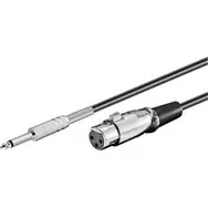 Rozbalené - PremiumCord Kábel Jack 6.3mm-XLR samec-samica 6m / rozbalené