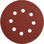 YATO Brúsny papier s otvormi / Priemer 125 mm / Zrnitosť 80 / Suchý zips / 5 ks