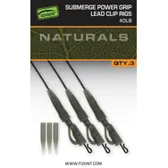 FOX Nadväzec Naturals Submerged Power Grip Lead Clip 40lb 3ks