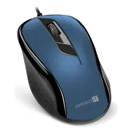 Connect IT CMO-1200 modrá / Optická myš / 1000DPI / 3 tlačidlá / USB / 1.8m
