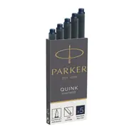 PARKER Quink modročierna 5ks / atramentové bombičky