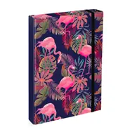 BAAGL Dosky na školské zošity A4 Jumbo Plameniaky / 23x32x5 cm