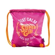 Presco Group Vrecko na obuv Supergirl - STAY CALM / 34x42 cm