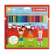 STABILO® color - 30 ks sada - 30 rôznych farieb vr. 4 neónových farieb