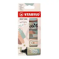 STABILO® BOSS MINI Naturevibes - 5 ks sada - 5 rôznych farieb