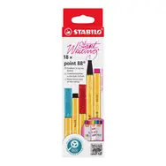 STABILO® point 88 - 18 ks Zick-Zack deskset - 18 rôznych farieb