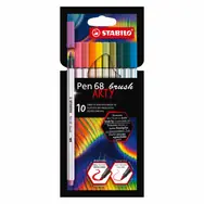 STABILO® Pen 68 brush - ARTY - 10 ks súprava - 10 rôznych farieb