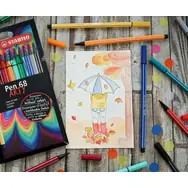 STABILO® Pen 68 - ARTY - 18 ks súprava - 18 rôznych farieb