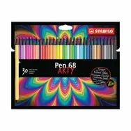 STABILO® Pen 68 - ARTY - 30 ks sada - 30 rôznych farieb