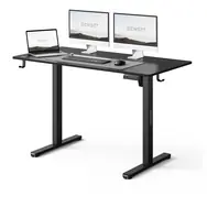 SENSE7 NOJO LIGHT Pracovný stôl čierna / elektricky nastaviteľná výška / 120 x 60cm / nosnosť 70kg