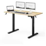 Zánovné - SENSE7 NOJO LIGHT Pracovný stôl čierna-borovica / elektricky nastaviteľná výška / 120 x 60cm / nosnosť 70kg / zánovná