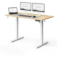 Rozbalené - SENSE7 NOJO LIGHT Pracovný stôl biela-borovica / elektricky nastaviteľná výška / 120 x 60cm / nosnosť 70kg / rozbalené
