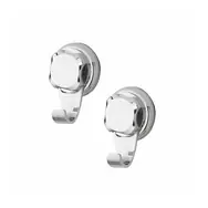 Compactor Bestlock Háčiky do kúpeľne chróm / bez vŕtania / 2ks