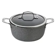BALLARINI Salina 1005131 Hrniec so sklenenou pokrievkou 20 cm / 2.7 l / kovaný hliník 