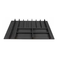 Elletipi Wood Line Príborník pre zásuvky 90 cm čierny buk