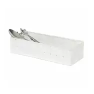 Compactor TEX - košík L biela / Úložný organizér do zásuvky / 30 x 12 x 7 cm 