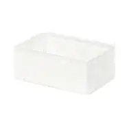 Compactor TEX - košík M biela / Úložný organizér do zásuvky / 18 x 12 x 7 cm
