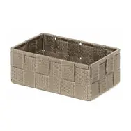 Compactor TEX - košík M Taupe (šedo-béžová) / Úložný organizér do zásuvky / 18 x 12 x 7 cm