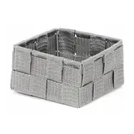 Compactor TEX - košík S šedá / Úložný organizér do zásuvky / 12 x 12 x 7 cm