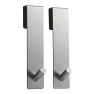 MSV NOKO 2 ks závesných háčikov na sprchovú zástenu nerezová oceľ / 10 mm
