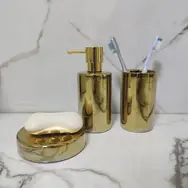 Spirella TUBE dávkovač mydla zlatý / keramika / 300 ml