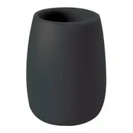 Spirella Sven kelímok na kefky čierny / polyresin
