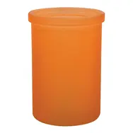 Spirella Yoko kelímok na zubné kefky oranžový / sklo