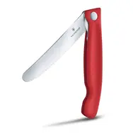 VICTORINOX Swiss Classic Piknikový nôž 11cm červená / vrúbkované ostrie
