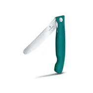 VICTORINOX Swiss Classic Piknikový nôž 11 cm zelená / vrúbkované ostrie