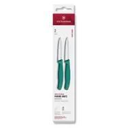 VICTORINOX Swiss Classic Kuchynský nôž 8 cm set 2 ks zelená / rovné ostrie 