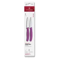 VICTORINOX Swiss Classic Kuchynský nôž 8 cm set 2 ks fialová / špicaté rovné ostrie