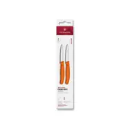 VICTORINOX Swiss Classic Kuchynský nôž 8 cm set 2 ks oranžová / špicaté rovné ostrie