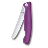 VICTORINOX Swiss Classic Piknikový skladací nôž 11 cm fialová / vrúbkované ostrie