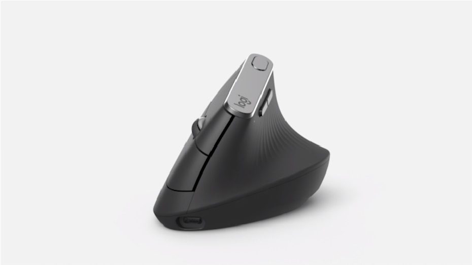Logitech MX Vertical | POHODLNÉ PROVEDENÍ S PLASTICKÝM POVRCHEM
